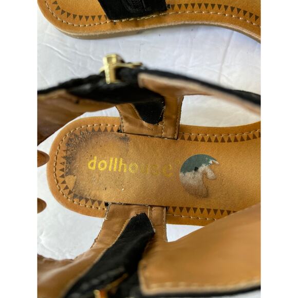 Dollhouse Black Sandals Size 7 EUC - Picture 4 of 8